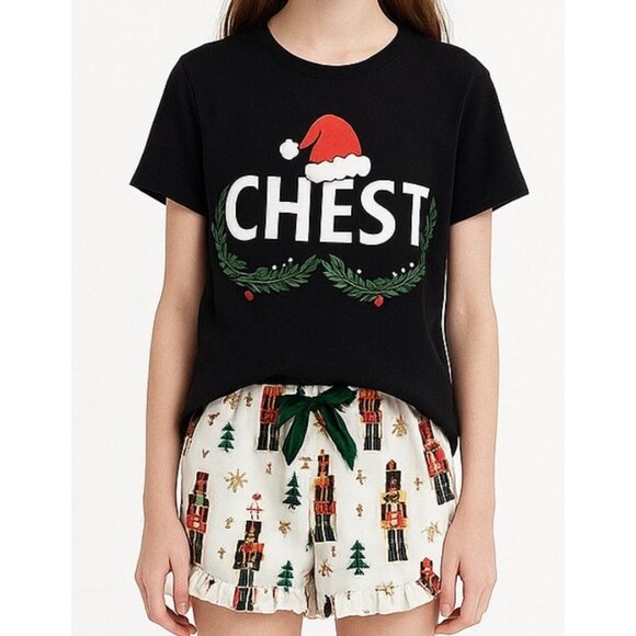 ✅3/$20 sale-Nutcracker Christmas Lounge Shorts / pajamas - Women / Junior Med - Picture 2 of 4